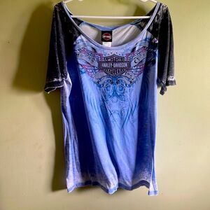 Gator Harley Davidson shirt size so